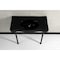 Fauceture VPB136K5ST Imperial Console Sink Basin W/Stainless Steel Leg, Blk/Brnz VPB136K5ST - alternate 7